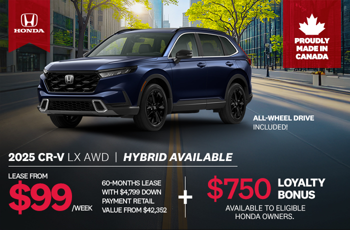 Bannière de Promotion CR-V 2025
